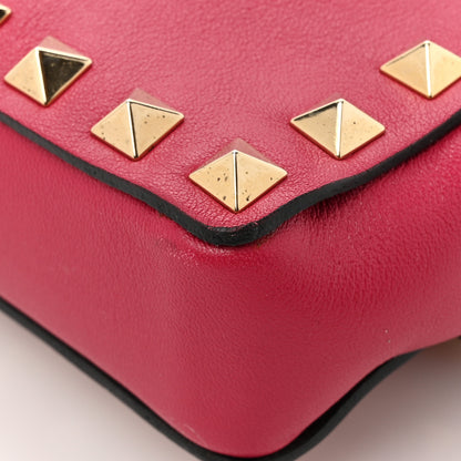 Valentino Garavani Nappa Rockstud Bangle Clutch Red 16 of 16