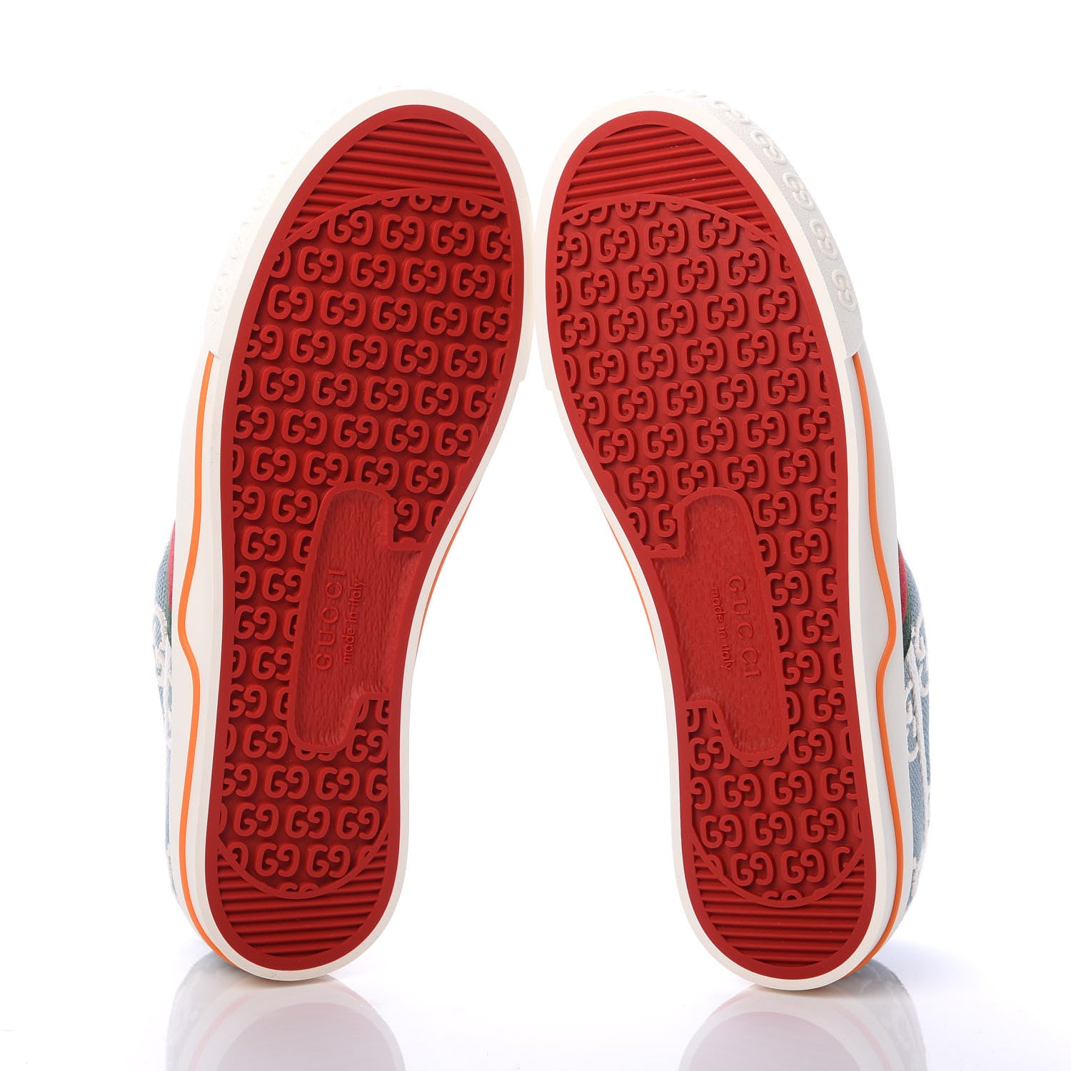 Gucci Cotton GG Monogram Web Womens 1977 Tennis Sneakers 40 Philod Ivory Mystic White 7 of 7
