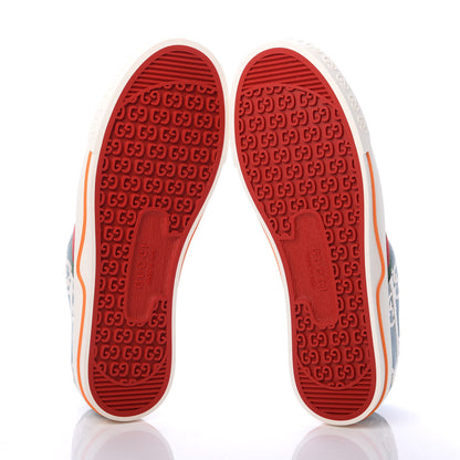 Gucci Cotton GG Monogram Web Womens 1977 Tennis Sneakers 40 Philod Ivory Mystic White 7 of 7