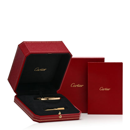 Cartier 18K Yellow Gold Small LOVE Bracelet 17 5 of 5
