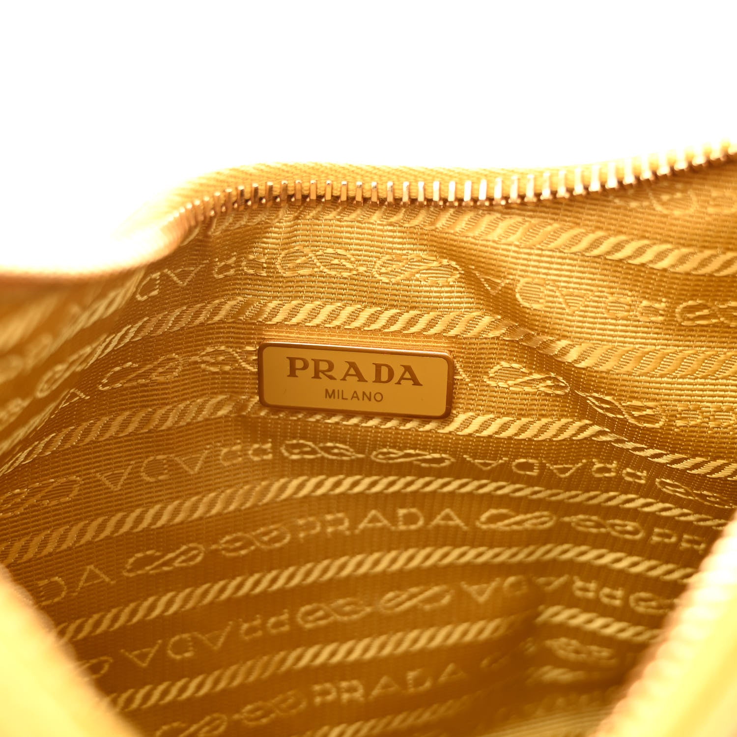 Prada Saffiano Lux Re-Edition Mini Shoulder Bag Soleil 6 of 11