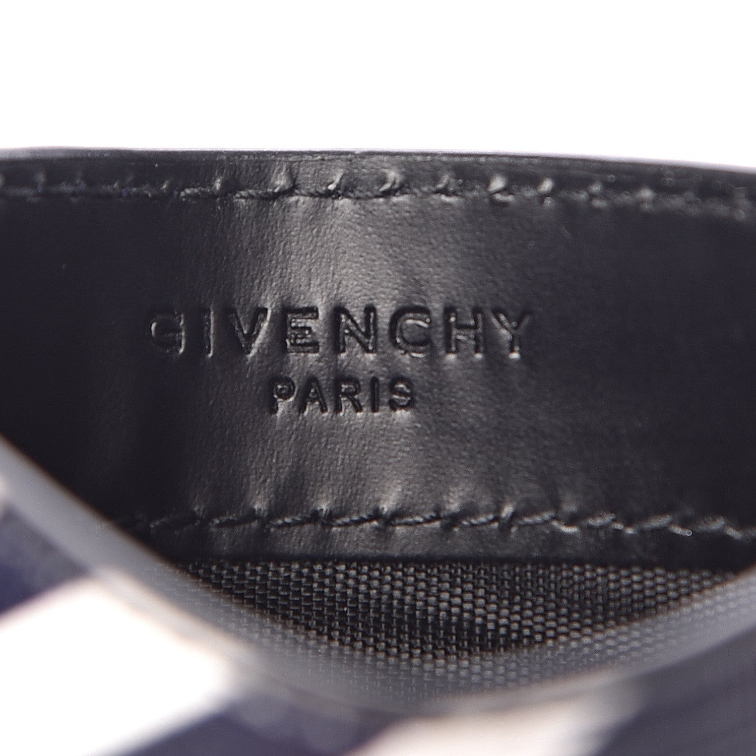 Givenchy Coated Canvas Mens Lines Print Card Case Multicolor 6 of 16