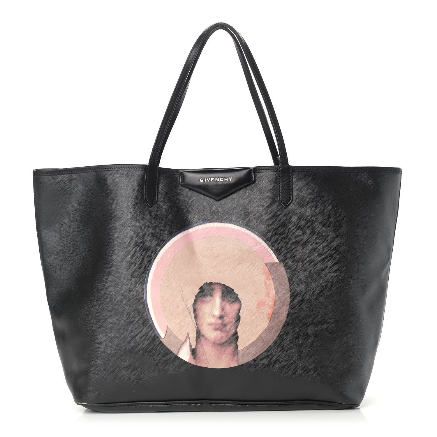 Givenchy Textured Coated Canvas Madonna Print Large Antigona Tote Black 3 of 21