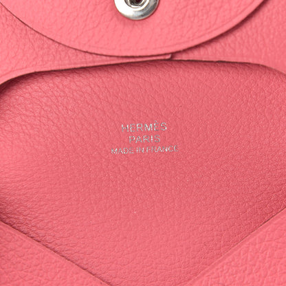 Hermes Chevre Mysore Bastia Coin Purse Rose Azalee 5 of 6
