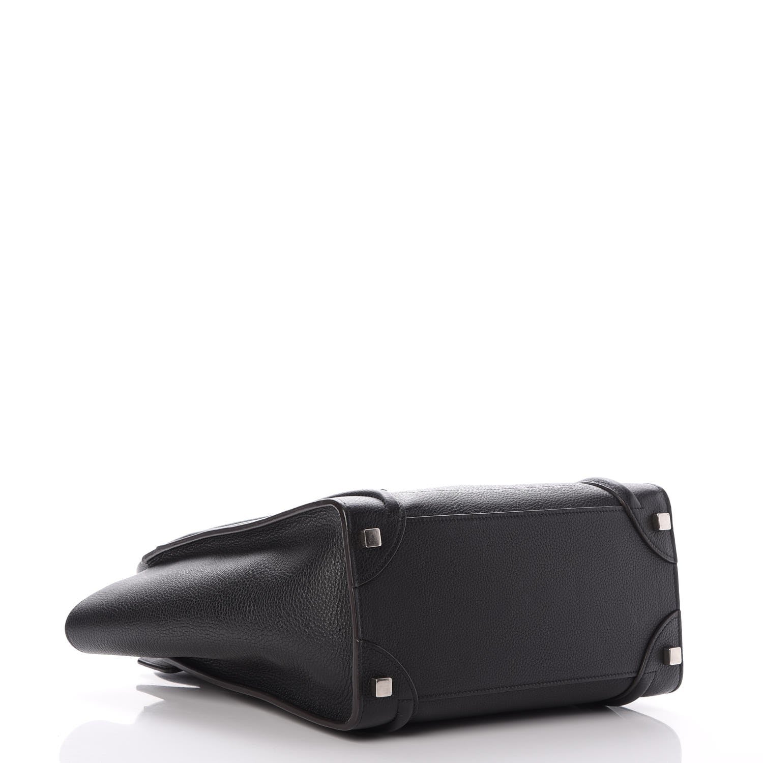 Celine Drummed Calfskin Micro Luggage Black 4 of 8