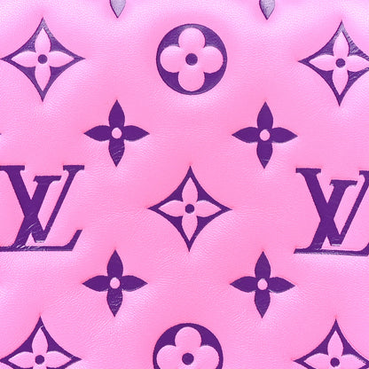 Louis Vuitton Lambskin Embossed Monogram Vuittamins Pochette Coussin Rose Violet 8 of 10