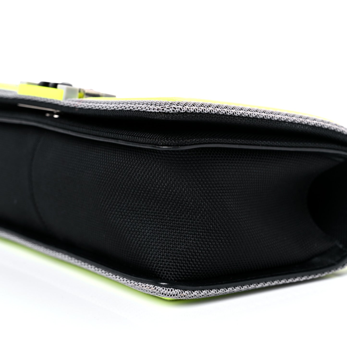 Canvas Quilted Medium Fluo Boy Flap Black Grey Yellow