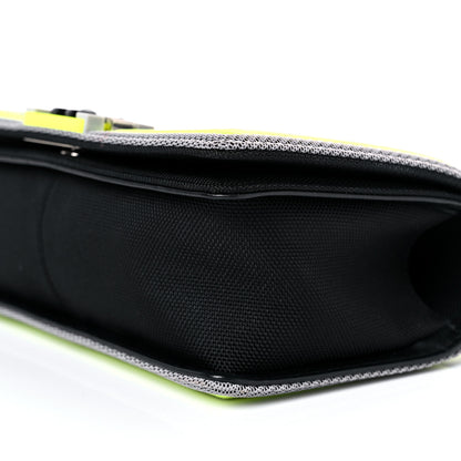 Chanel Canvas Quilted Medium Fluo Boy Flap Black Grey Yellow 9 of 15