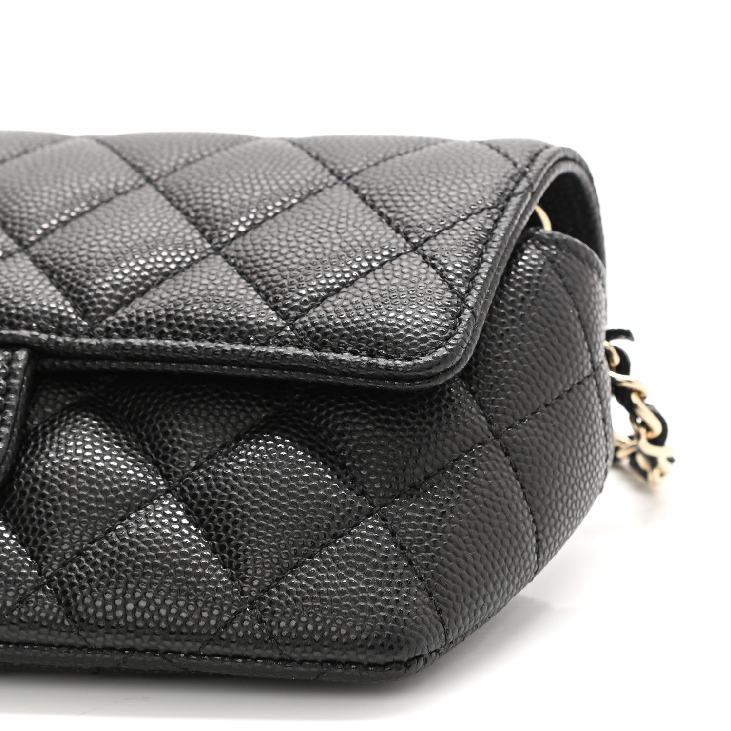Chanel Caviar Quilted Glasses Case With Chain Black 11 of 12
