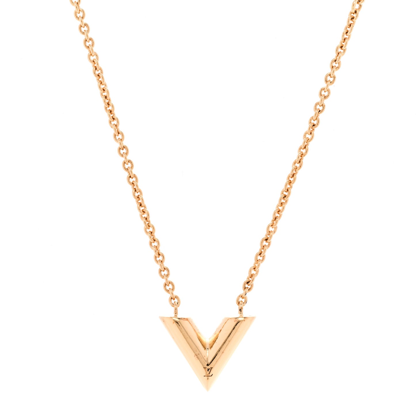 Essential V Necklace Gold