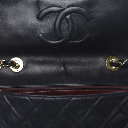 Chanel Lambskin Quilted XL Jumbo Single Flap Black 17 of 19