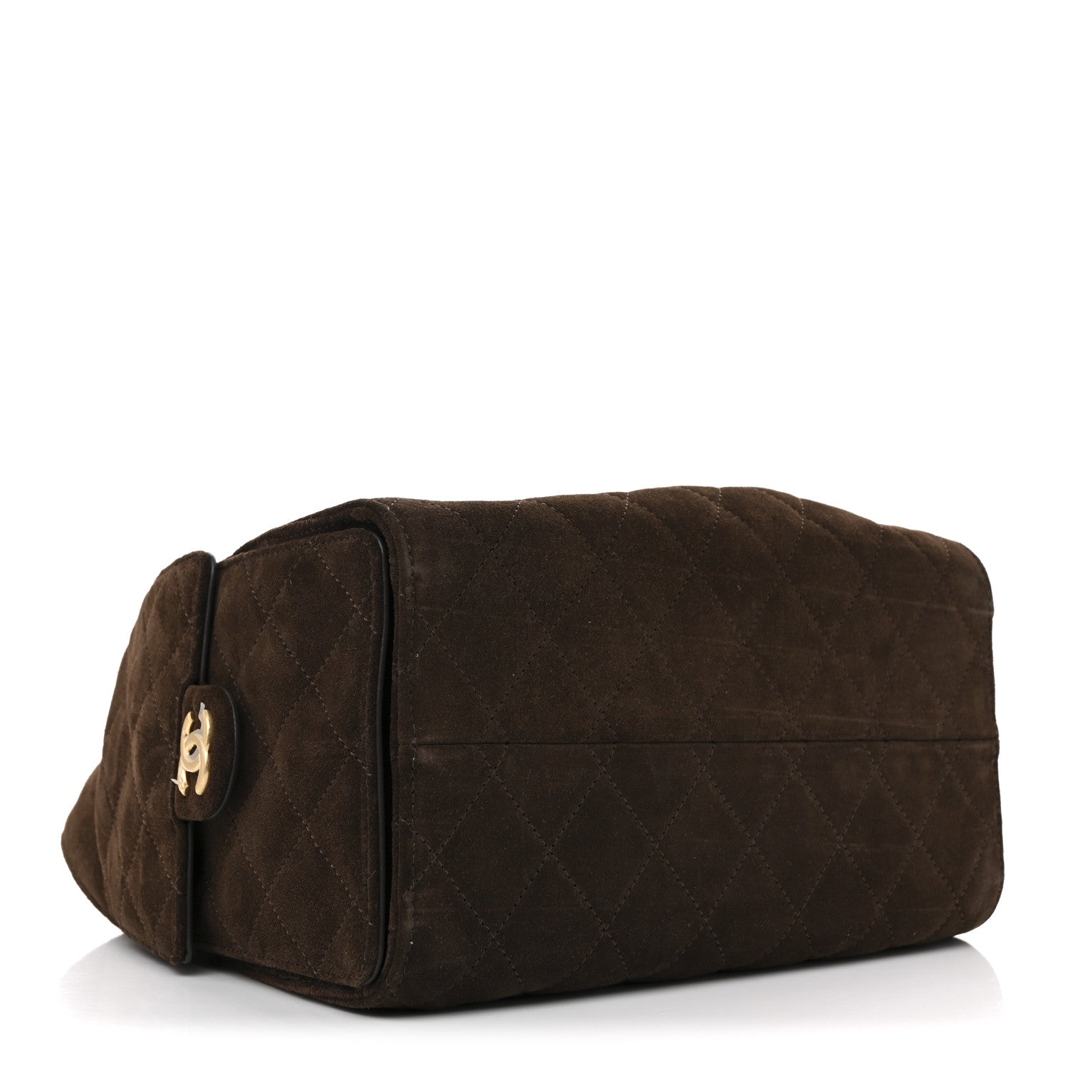Chanel Suede Quilted Small Chanel 25 Handbag Dark Brown 4 of 10