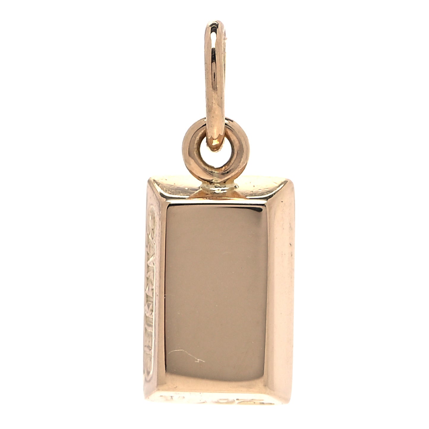 18K Yellow Gold Bar Charm