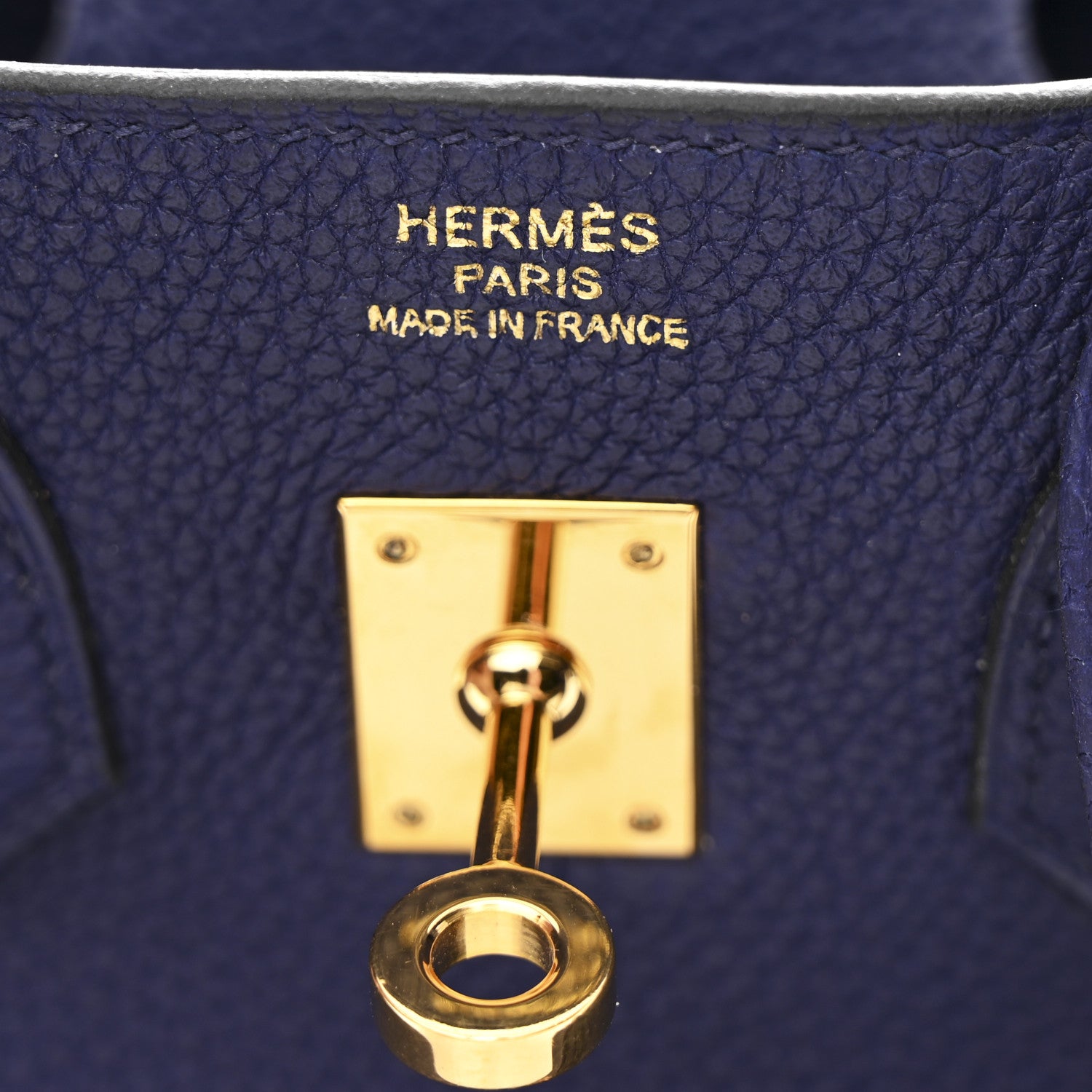 Hermes Togo Birkin 25 Bleu Encre 6 of 12