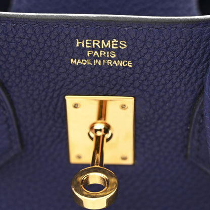Hermes Togo Birkin 25 Bleu Encre 6 of 12