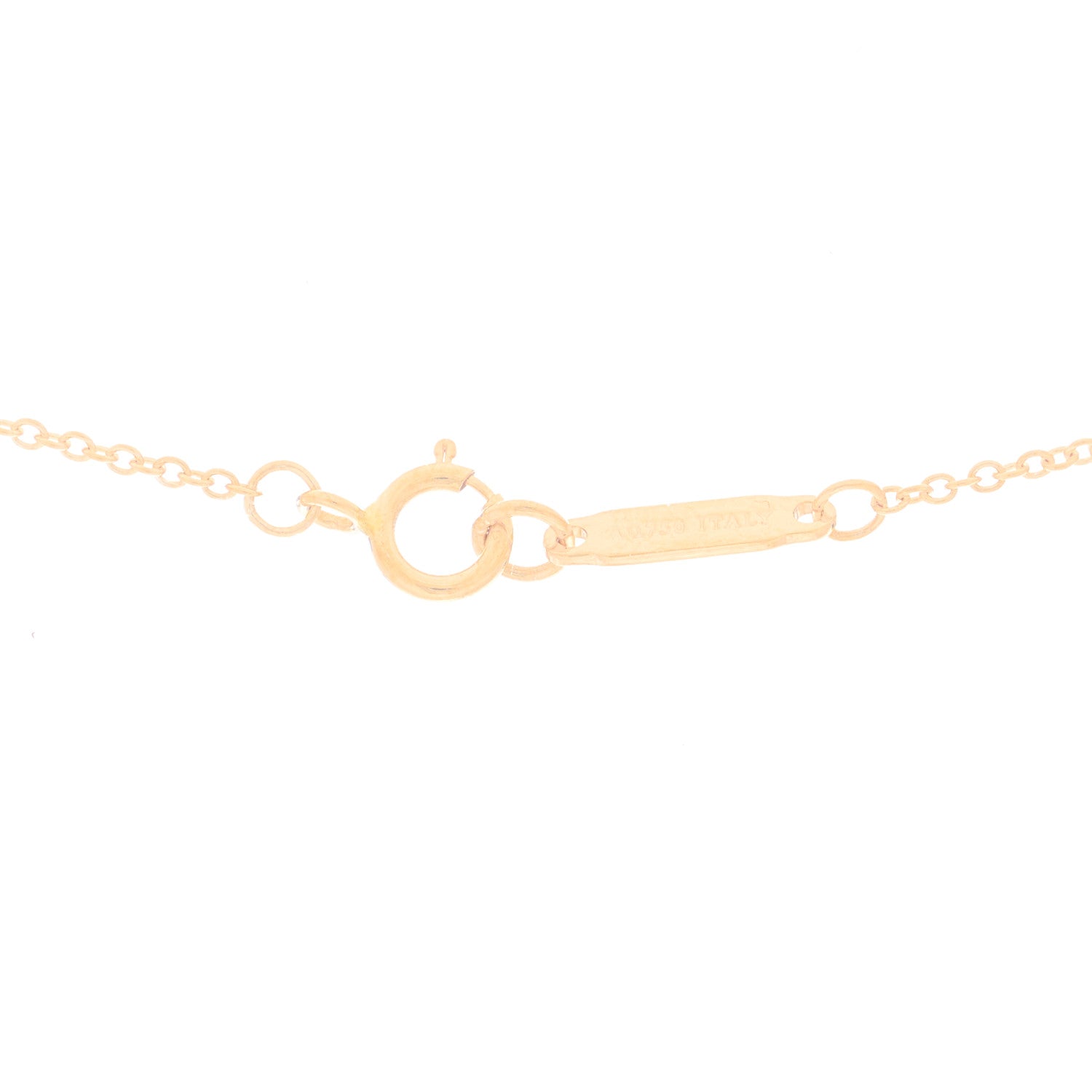 Tiffany 18K Rose Gold Diamond Paper Flowers Pendant Necklace 3 of 4