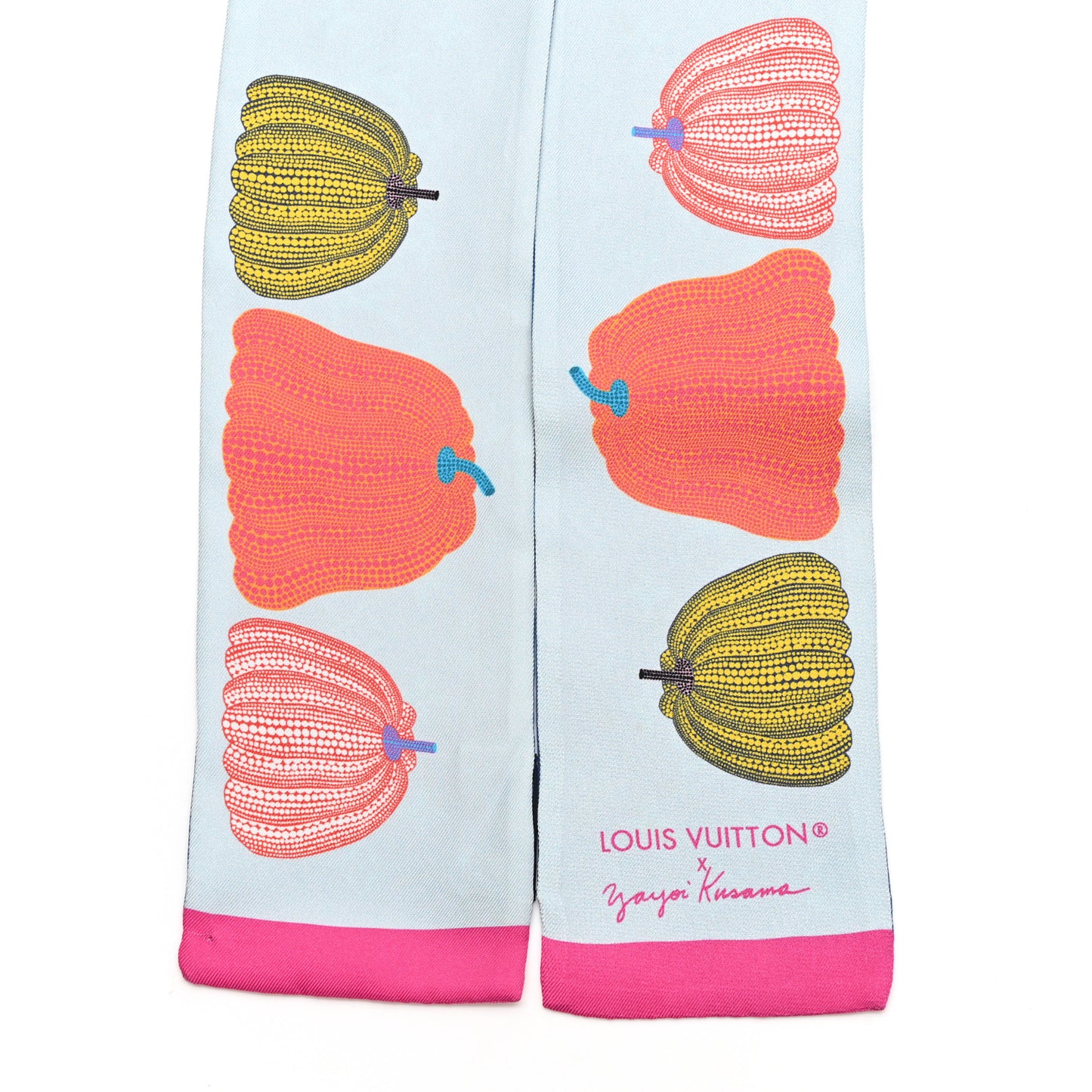 LV x YK Pumpkins Bandeau Blue Multicolor