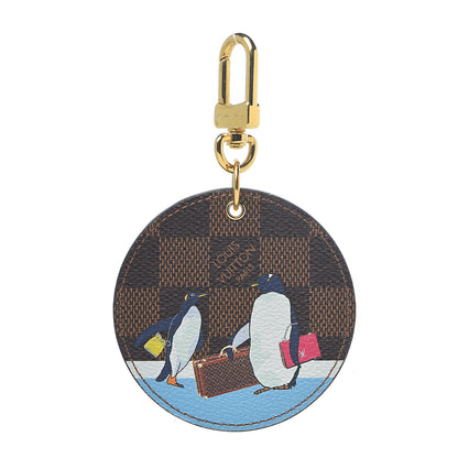 Louis Vuitton Damier Ebene Illustre Manchot Bag Charm Key Ring 1 of 3
