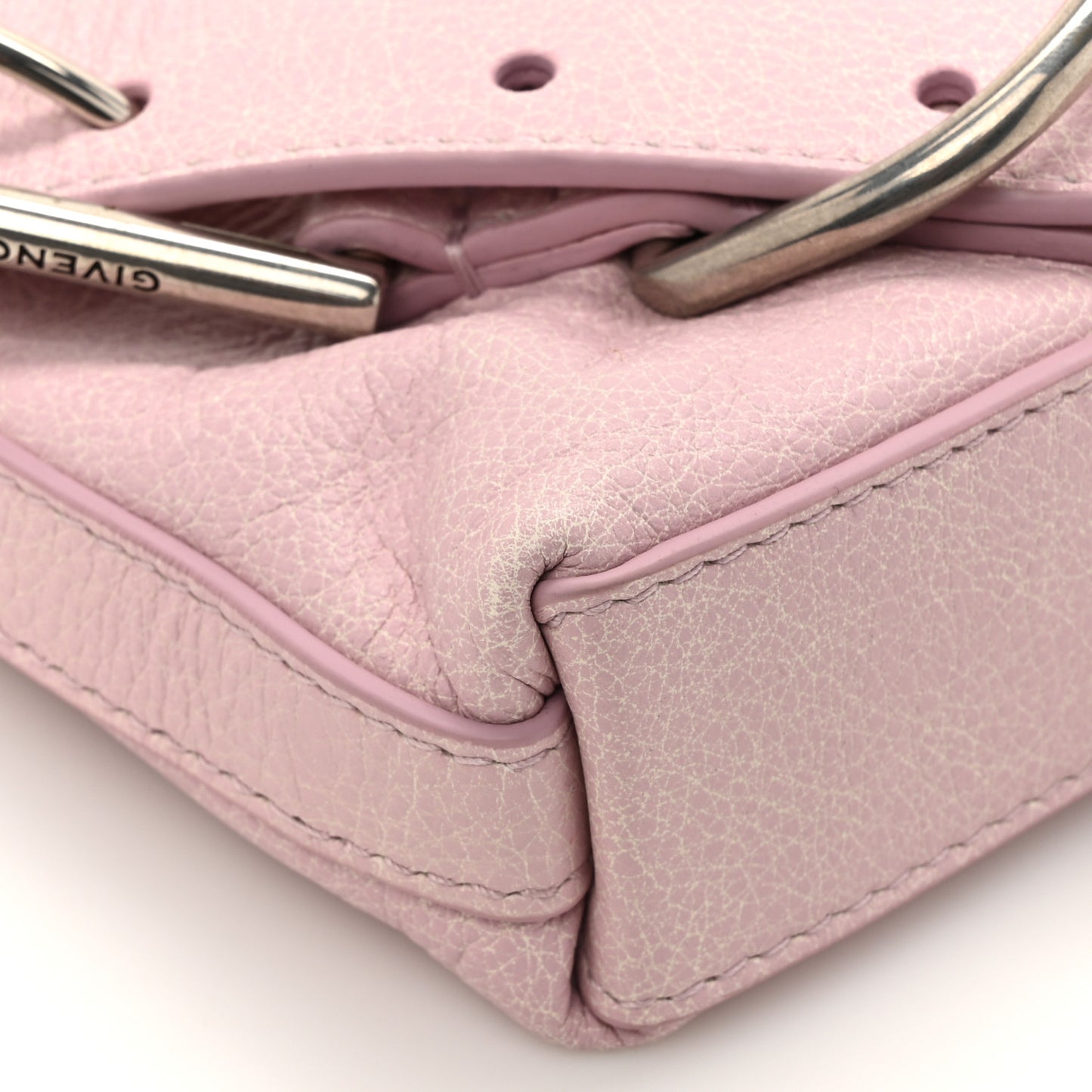Aged Calfskin Mini Voyou Boyfriend Party Bag Old Pink