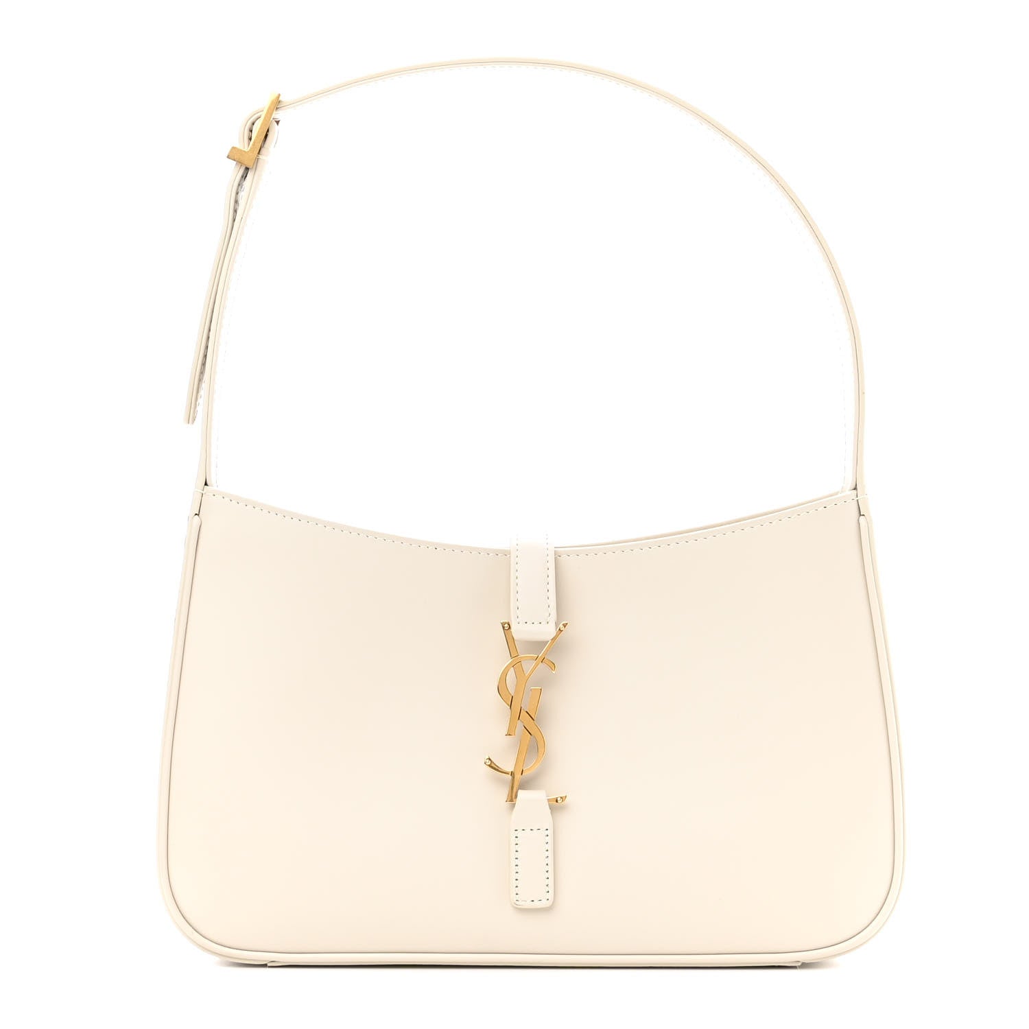 Saint Laurent Smooth Calfskin Le 5 A 7 Hobo Blanc Vintage 1 of 12