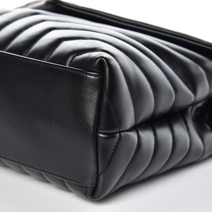 Saint Laurent Calfskin Y Quilted Monogram Medium Loulou Chain Satchel Black 10 of 10