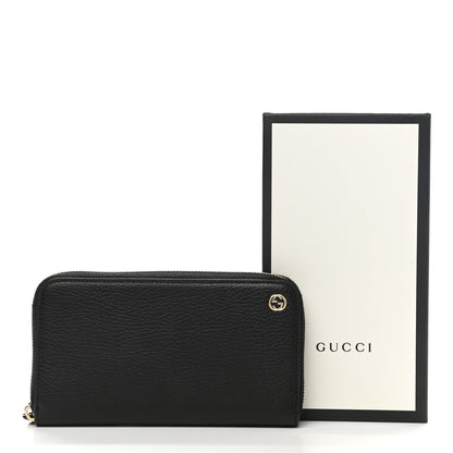 Gucci Dollar Calfskin GG Zip Around Wallet Black 8 of 8