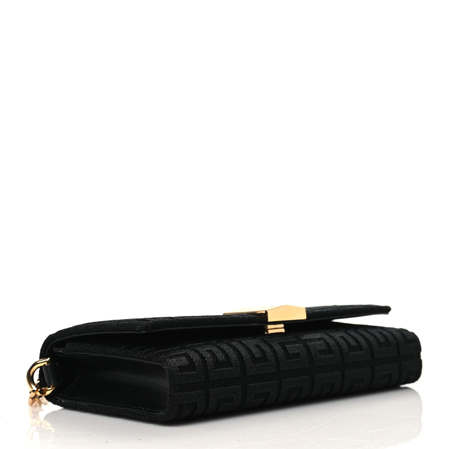 Givenchy Embroidered Canvas 4G Wallet on Chain Black 4 of 10
