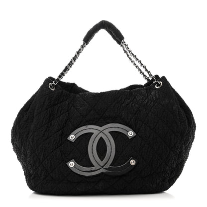 Chanel Nylon Quilted CC Logo Tote Black 1 of 17