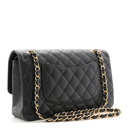 Chanel Caviar Quilted Medium Double Flap Black 3 of 11
