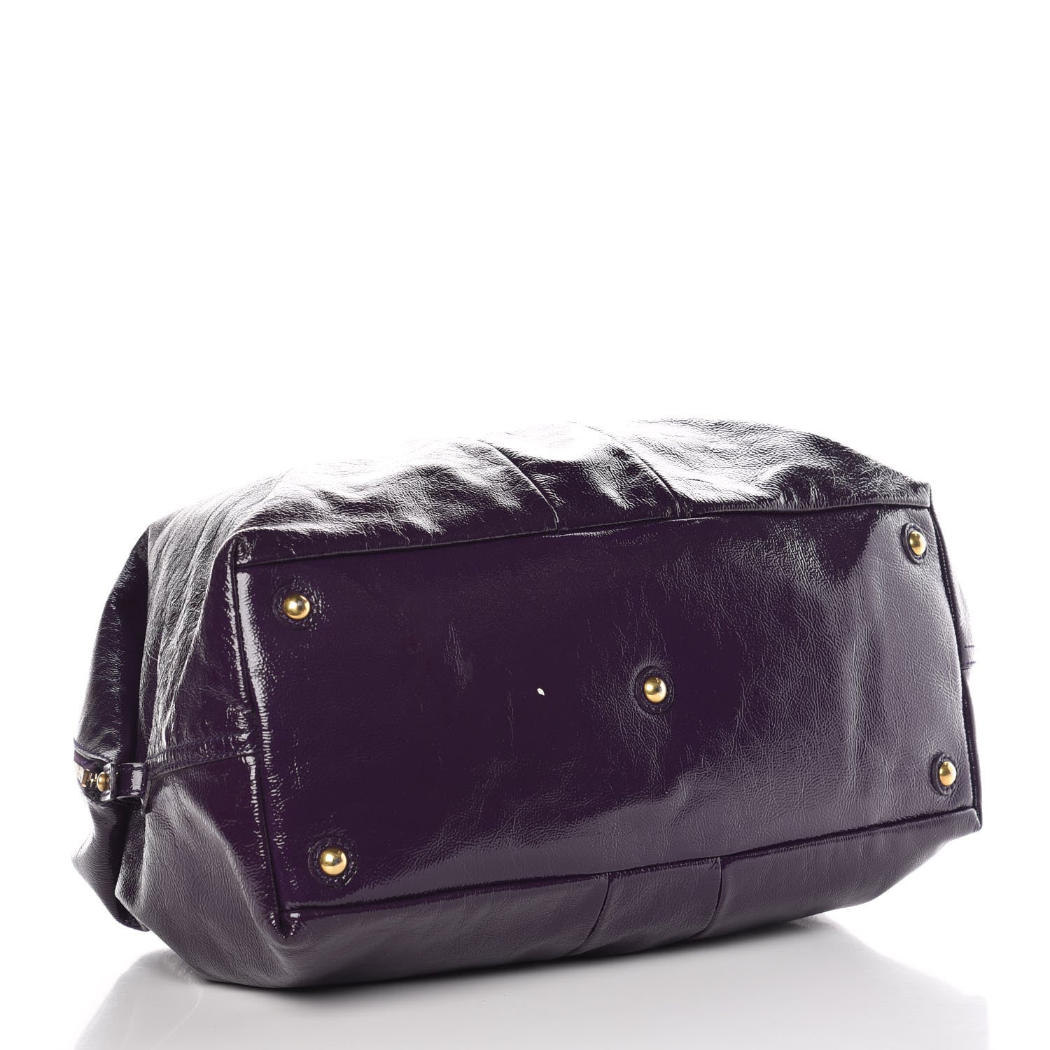 Saint Laurent Textured Patent Medium Easy Sac Purple 4 of 14