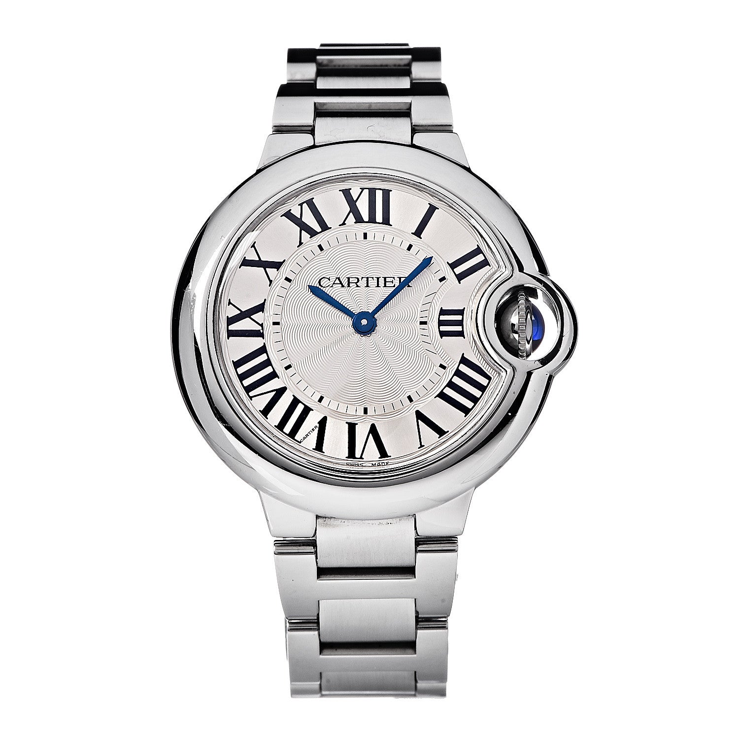 Cartier Stainless Steel 33mm Ballon Bleu De Quartz Watch 1 of 7