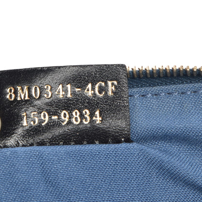 Fendi Vitello Elite Crystal Eye Monster Zip Pouch Cobalt Multicolor 7 of 7