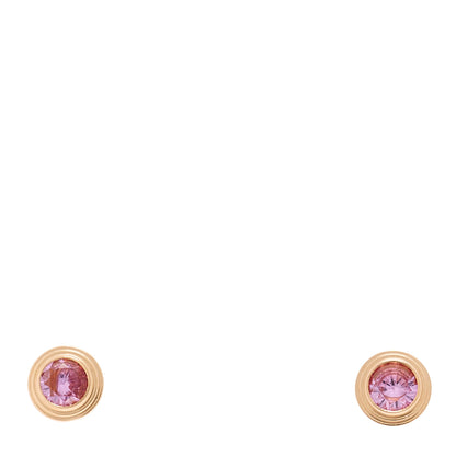 Cartier 18K Pink Gold Pink Sapphire D'Amour Earrings 1 of 4