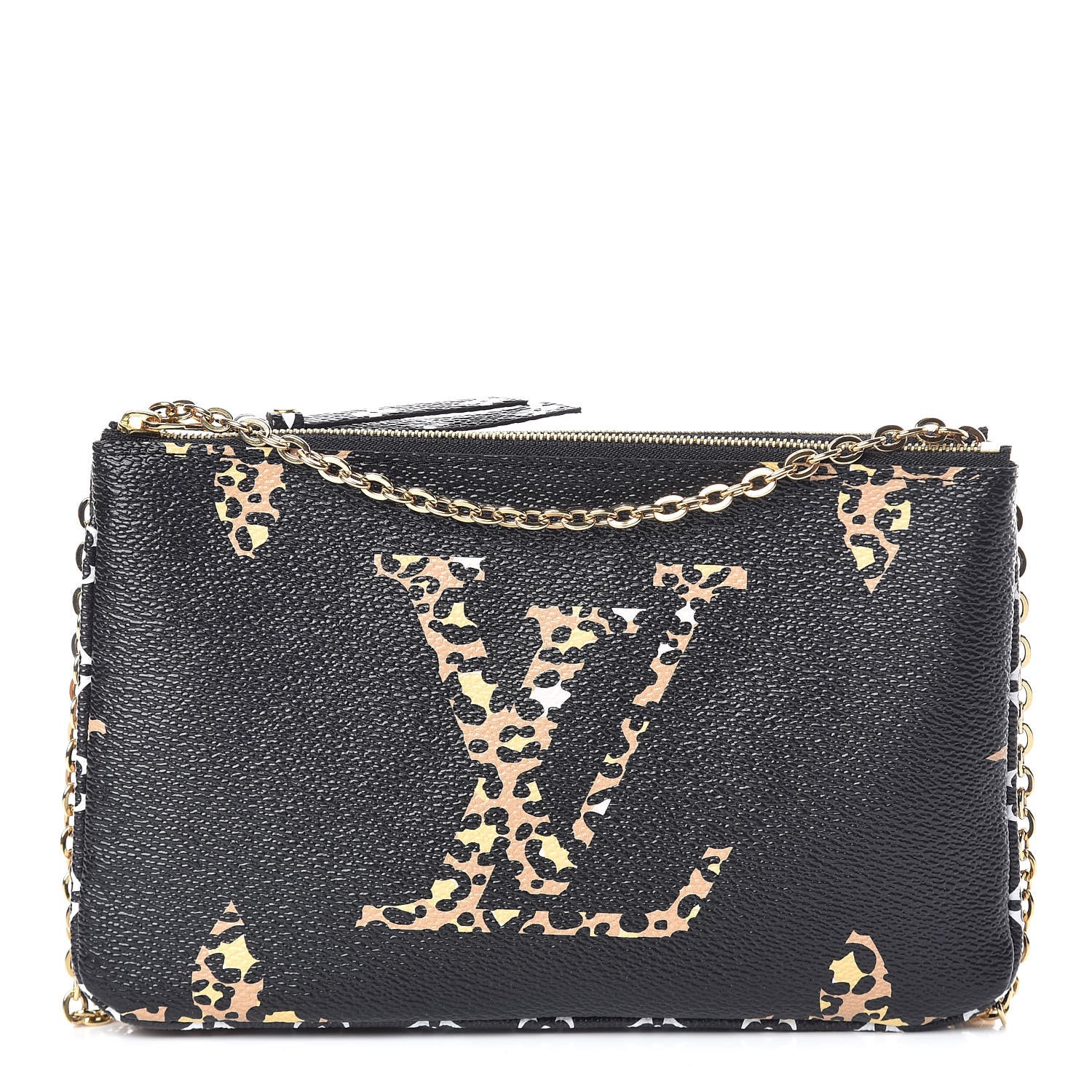Louis Vuitton Monogram Giant Jungle Pochette Double Zip Black 1 of 11