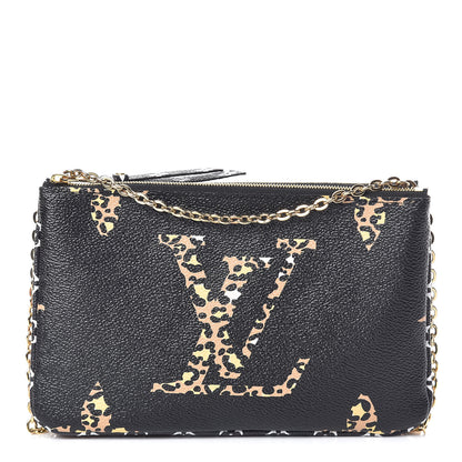 Louis Vuitton Monogram Giant Jungle Pochette Double Zip Black 1 of 11