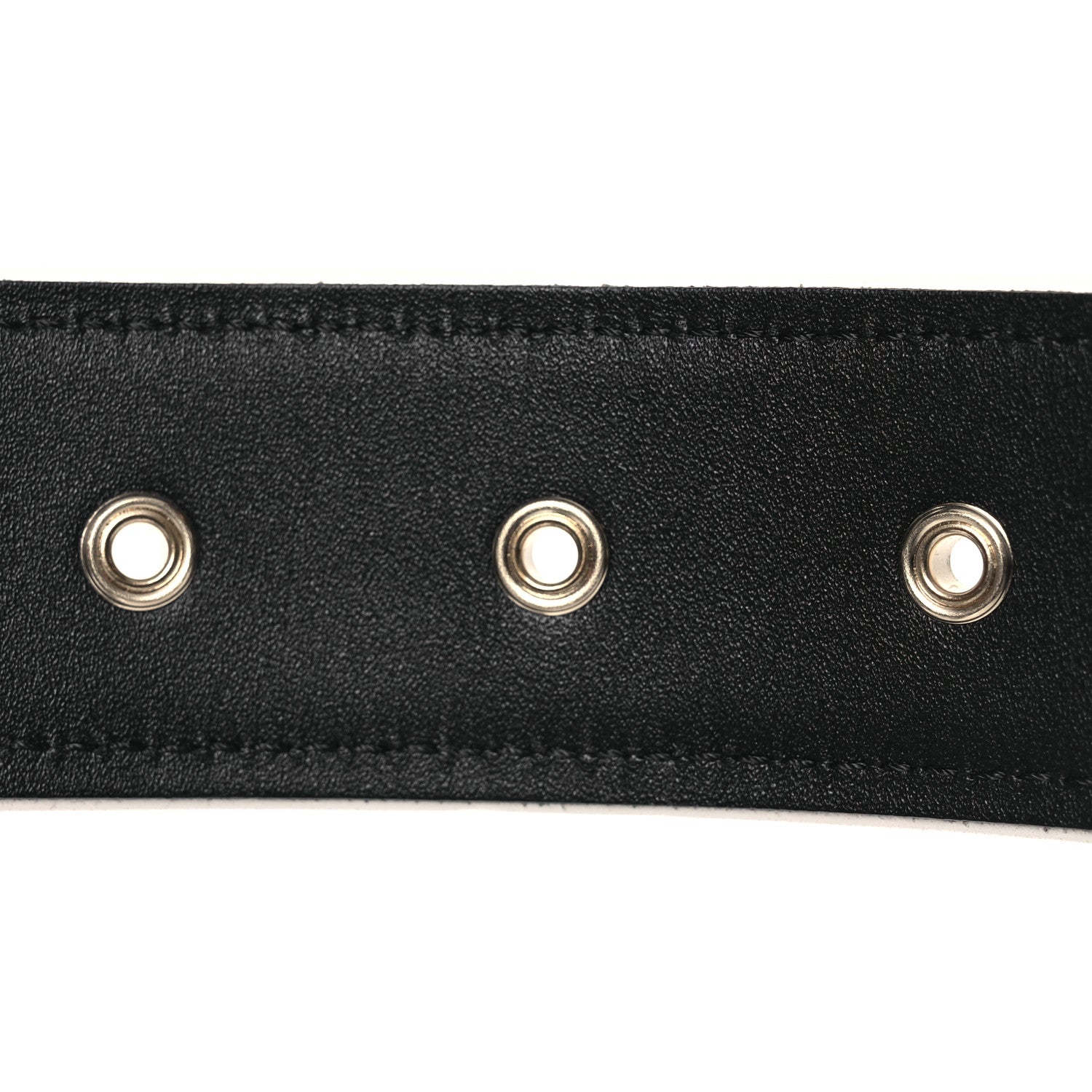 Chanel Denim Quilted CC Belt  85 34 Blue White 3 of 9
