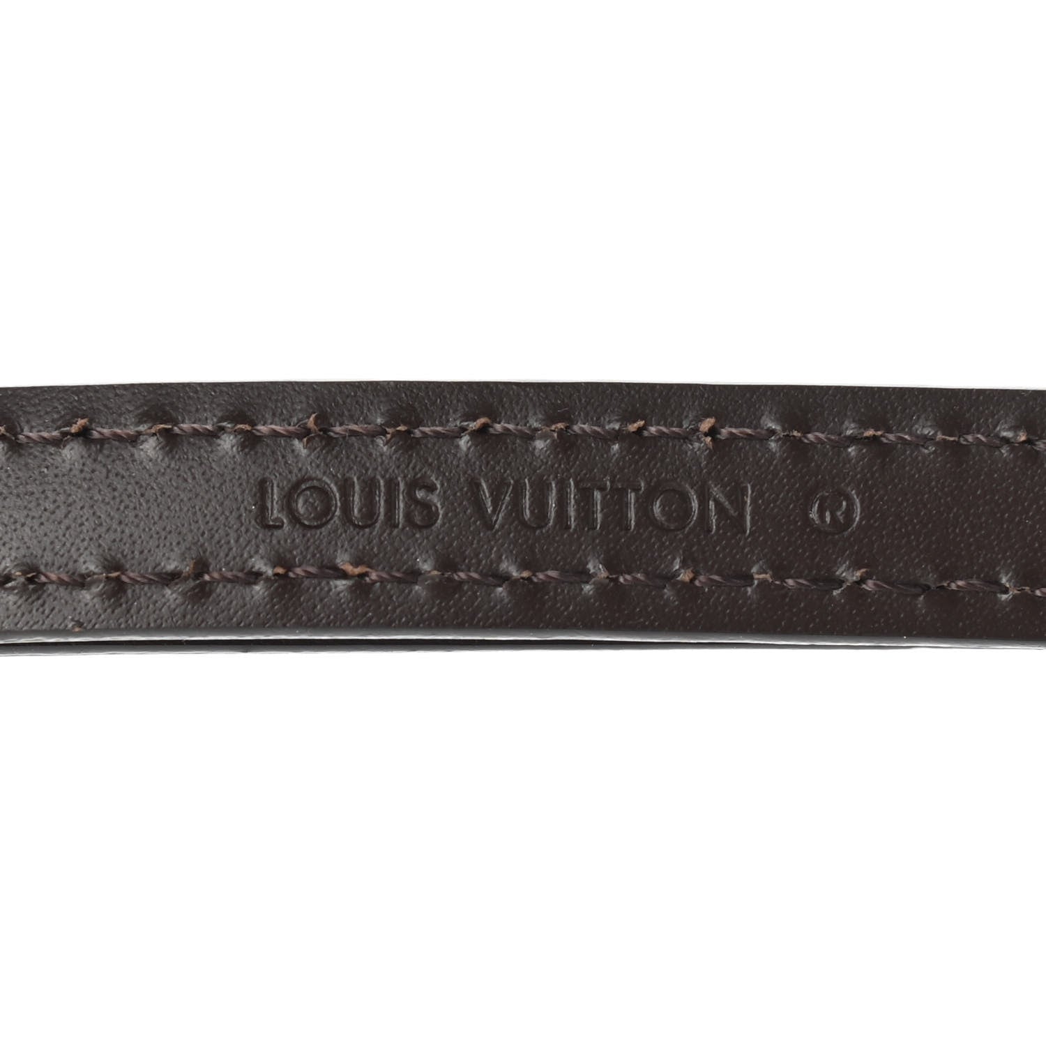 Louis Vuitton Calfskin 12mm Adjustable Shoulder Strap Brown 3 of 5