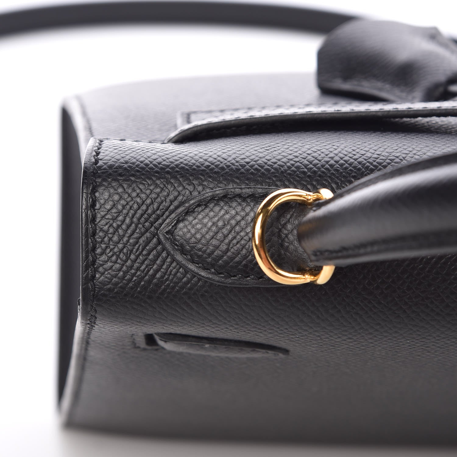 Hermes Epsom Kelly Sellier 25 Black 10 of 37