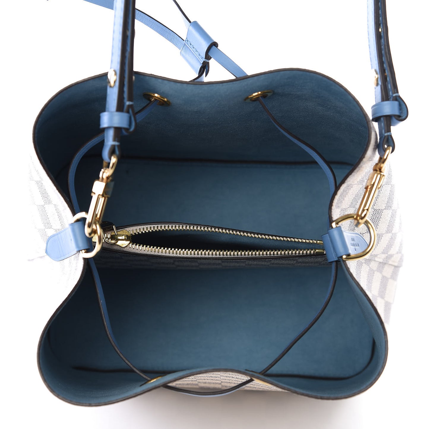 Damier Azur Neonoe MM Bleuet