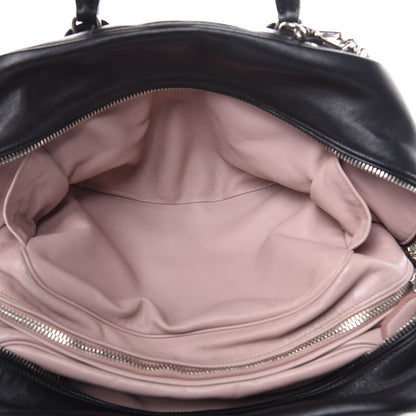 Prada Soft Calf Medium Inside Tote Black Mughetto 6 of 20
