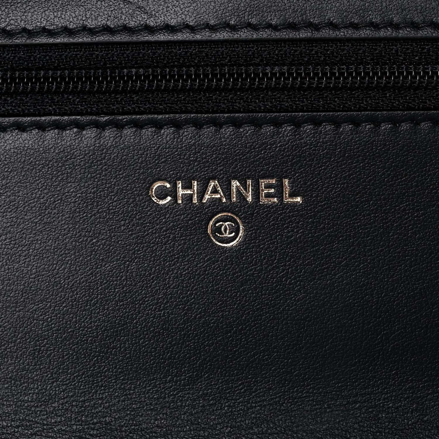 Chanel Shiny Caviar Quilted Pick Me Up Wallet On Chain WOC Black 6 of 14