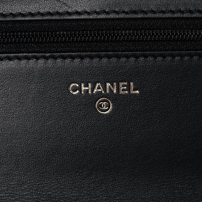 Chanel Shiny Caviar Quilted Pick Me Up Wallet On Chain WOC Black 6 of 14