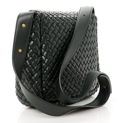 Bottega Veneta Nappa Intrecciato Small Cobble Shoulder Bag Dark Green 5 of 13