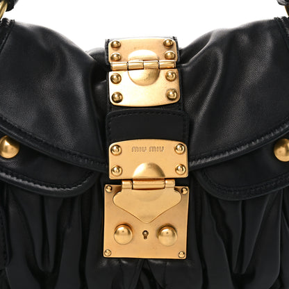 Miu Miu Nappa Matelasse Coffer Hobo Black 7 of 9