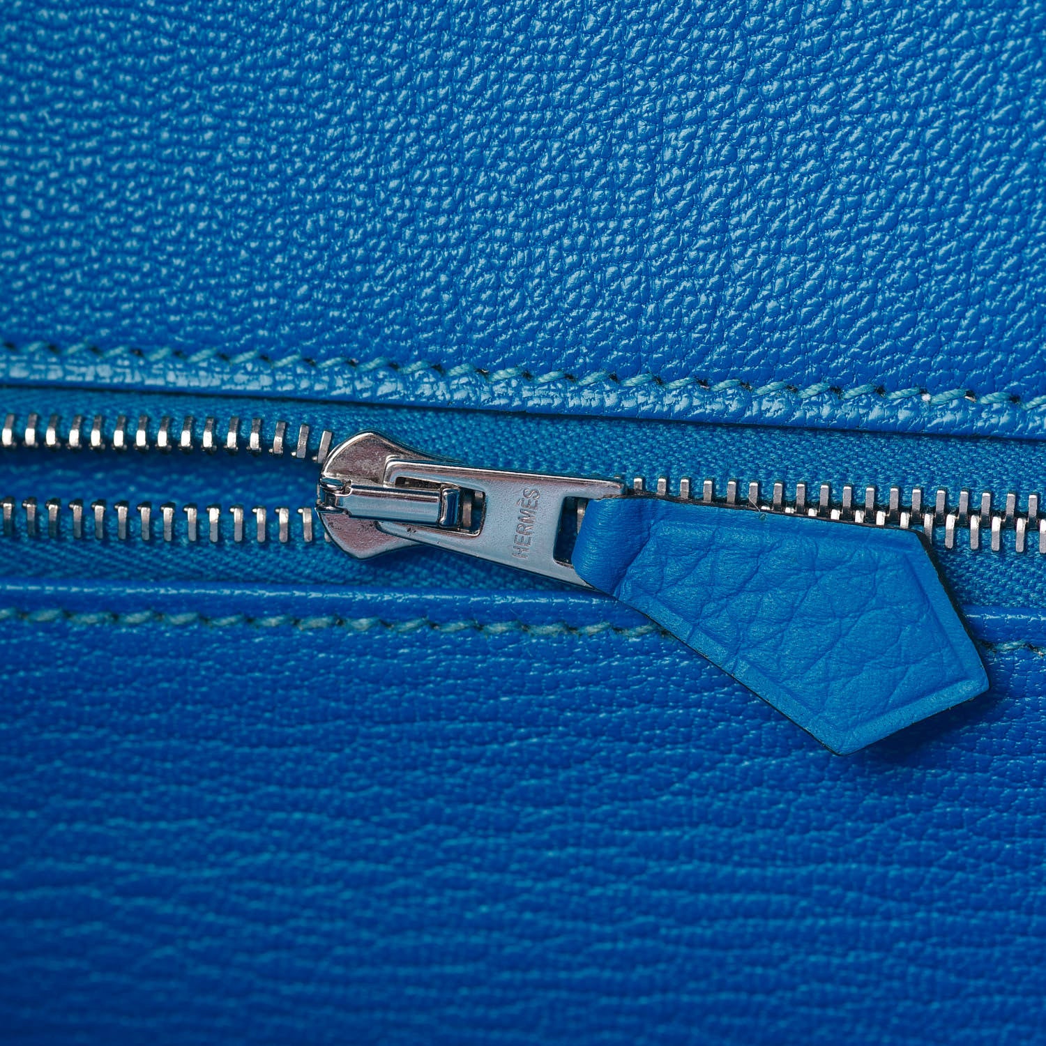 Hermes Taurillon Clemence Birkin 35 Bleu Hydra 16 of 33