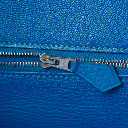 Hermes Taurillon Clemence Birkin 35 Bleu Hydra 16 of 33