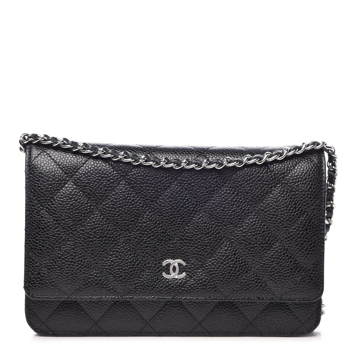 Chanel Caviar Quilted Wallet On Chain WOC Black 1 of 9