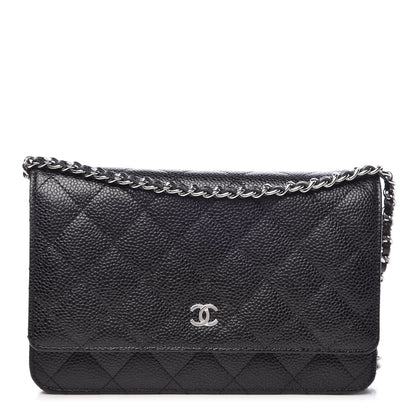 Chanel Caviar Quilted Wallet On Chain WOC Black 1 of 9