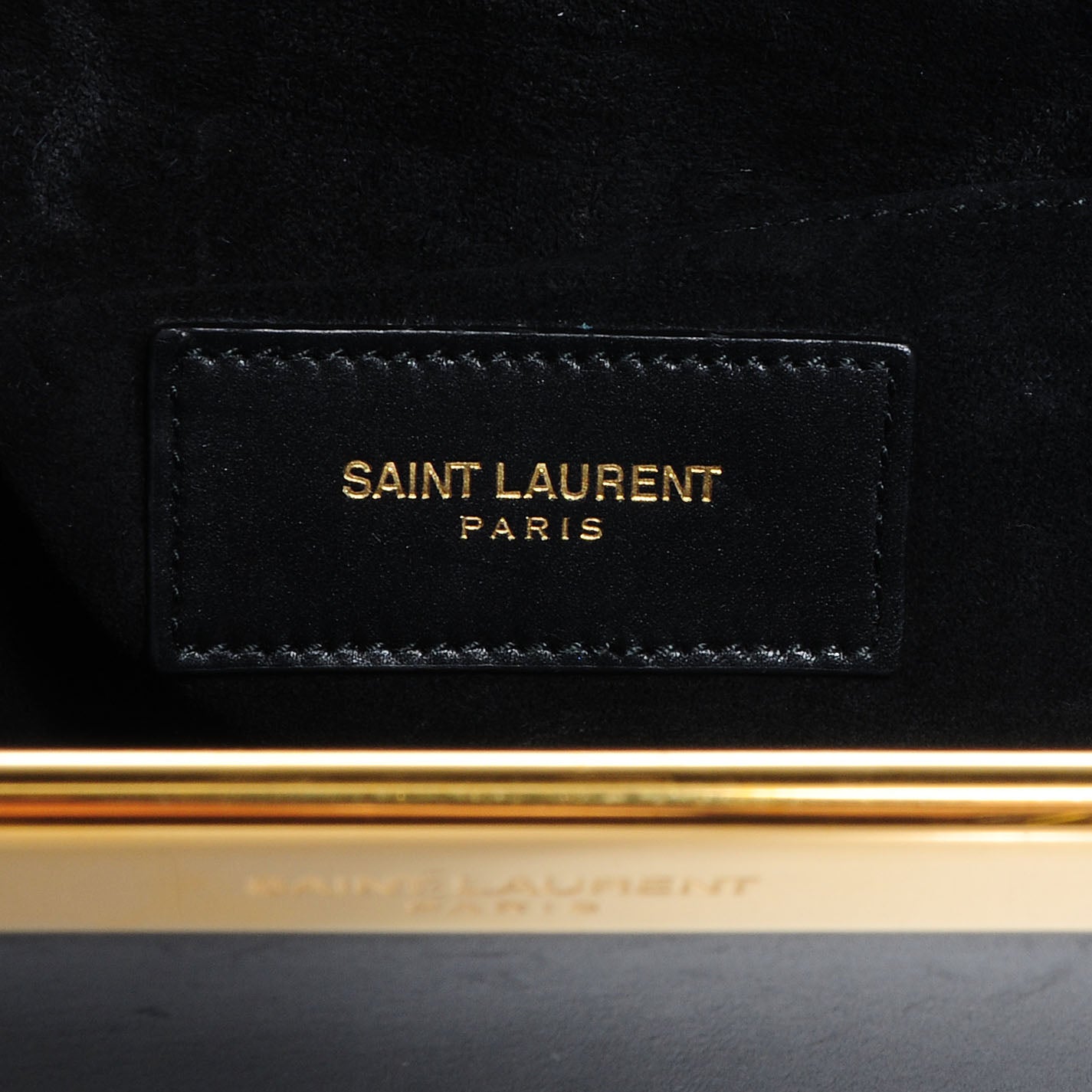 Leather Lutetia Clutch Black