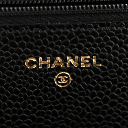 Chanel Caviar Quilted Wallet on Chain WOC Black 5 of 12